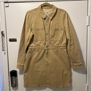 NWT Madewell Tan Denim Dress